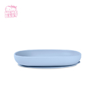 SGS Certification Non Toxic High Chair Suction Plate Blue Color